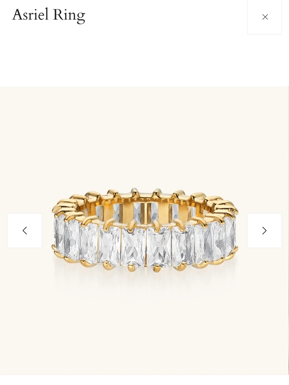 Indigo Lune Asriel Gold Eternity Ring